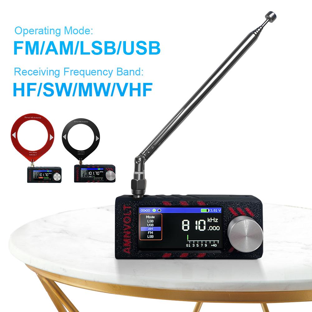 SI4732 0.5-108mhz LSB USB AM FM FM/AM Radio with Antenna Mini Pocket Radio HF SW MW VHF Radio All Band Radio Receiver