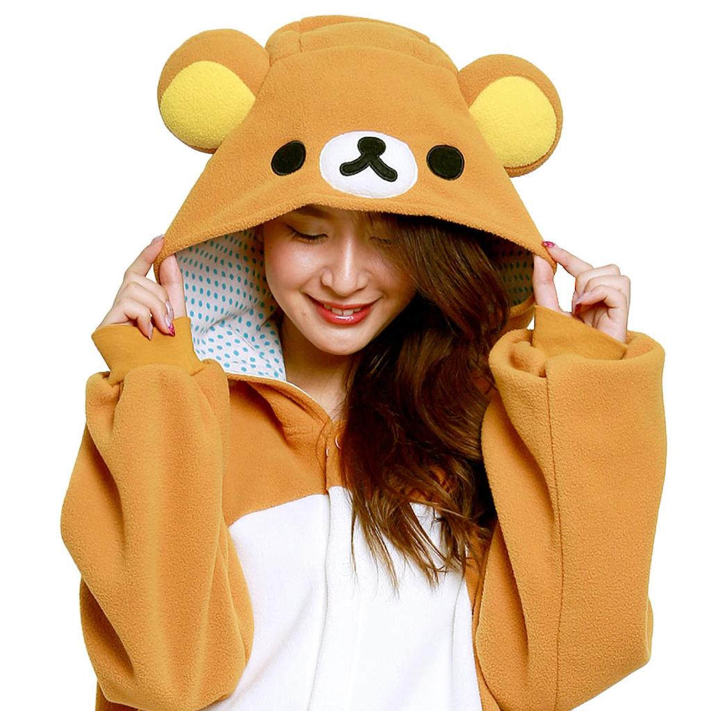 Sazac Rilakkuma Fleece Kigurumi One Size Fits All RAX-032 (Adult)
