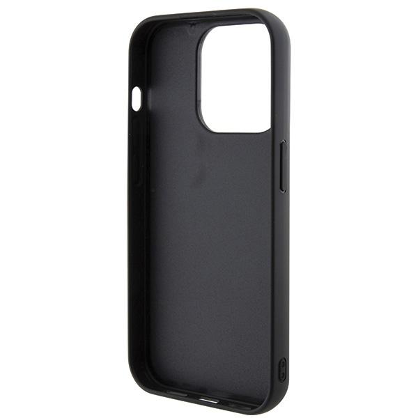 Guess GUHCP15LPMSDGSK iPhone 15 Pro 6.1 czarny/black hardcase Disco Metal Script