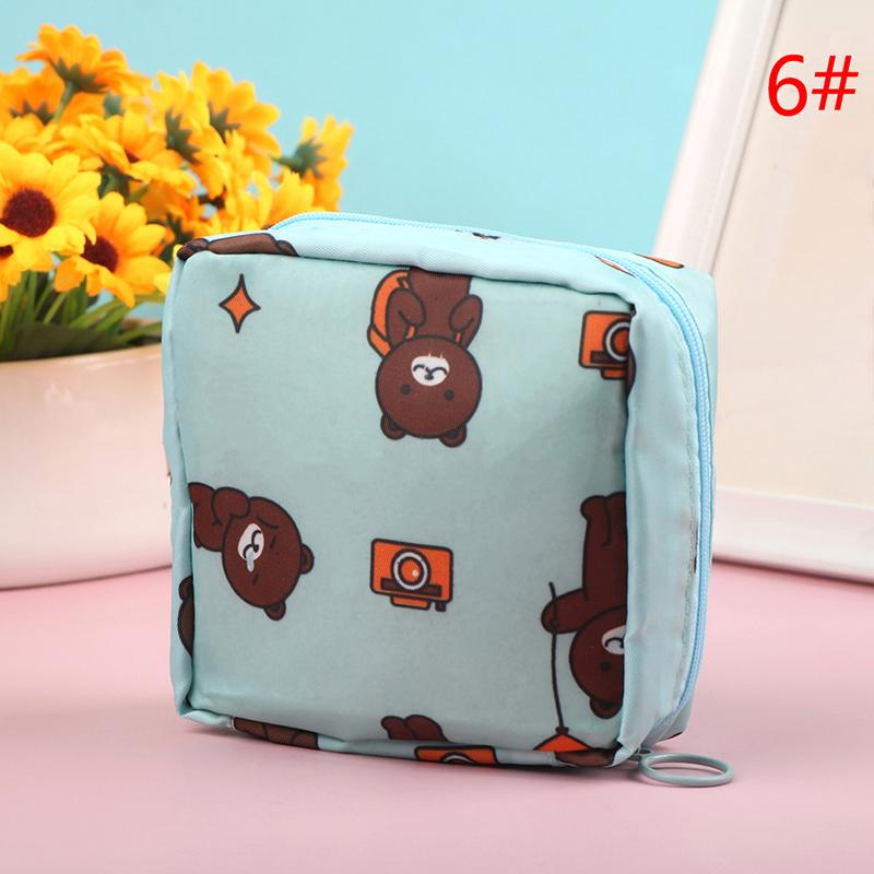 Cute Sanitary Pad Tampon Storage Bag Portable Travel Bag Makeup Bag Earphone Bag