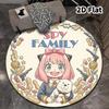 Ковер круглый Spy Family Ковер для гостиной, спальни, дивана, игровой комнаты Декор Нескользящий коврик для пола