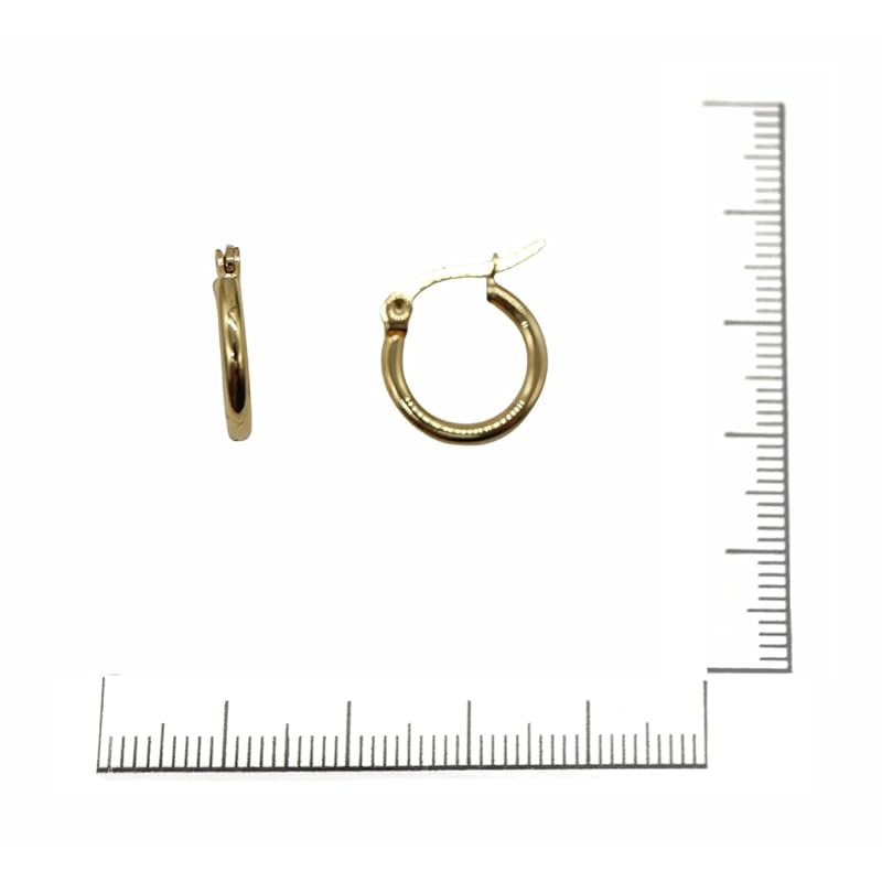 [Petit-Germe] Petit Gelme Hoop Earrings Stainless 316L 10mm Gold Color P1024