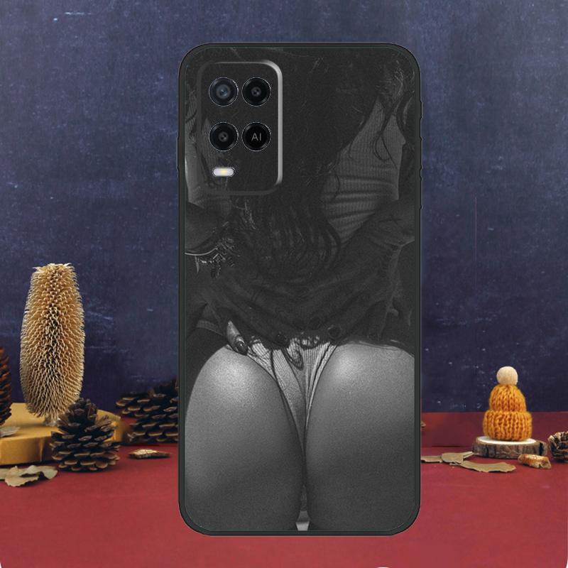 Sexy Girl Ass Bum Case For OPPO A54 A74 A94 A98 A78 A79 A16 A76 A96 A5 A9 A17 A77 A15 A52 A72 A53 A57S Cover