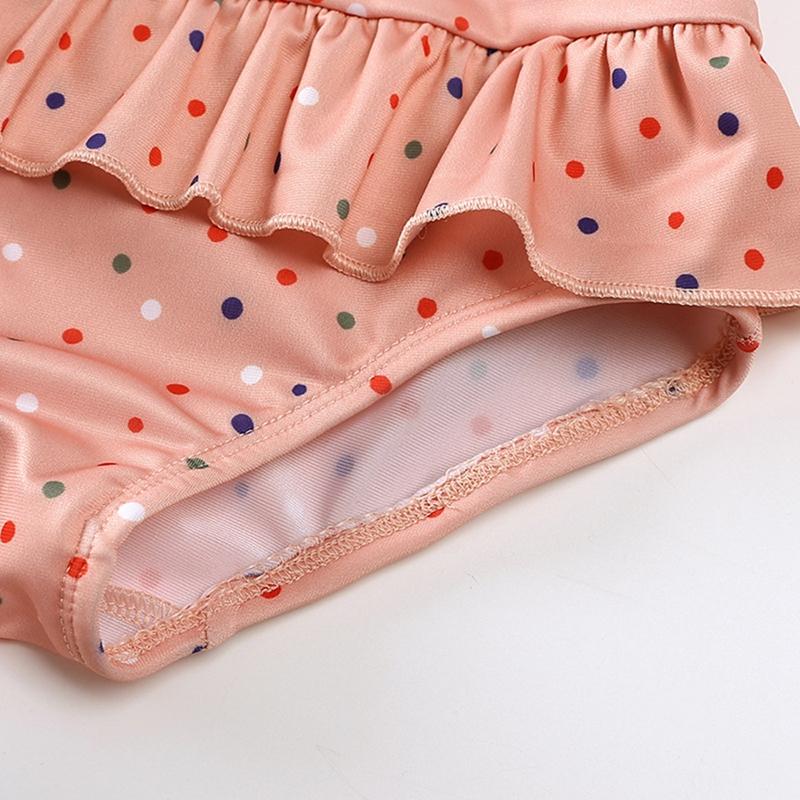 Детский купальник без рукавов и открытой спины с принтом для девочек, цельный комбинезон, купальник со шляпой