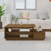 814417 vidaXL Coffee Table Honey Brown 120x50x40.5 Cm Solid Pine Wood