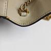 [Pre-Owned] Sylvie Gold Buckle Striped Web Chain Leather Mini Square Crossbody Bag - Good #1SWTDCR