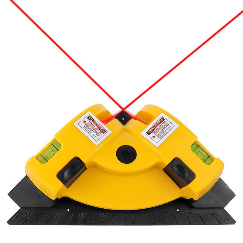 90° Tile Laying Tool: Wall & Floor Tile Level with Laser Right Angle Meter