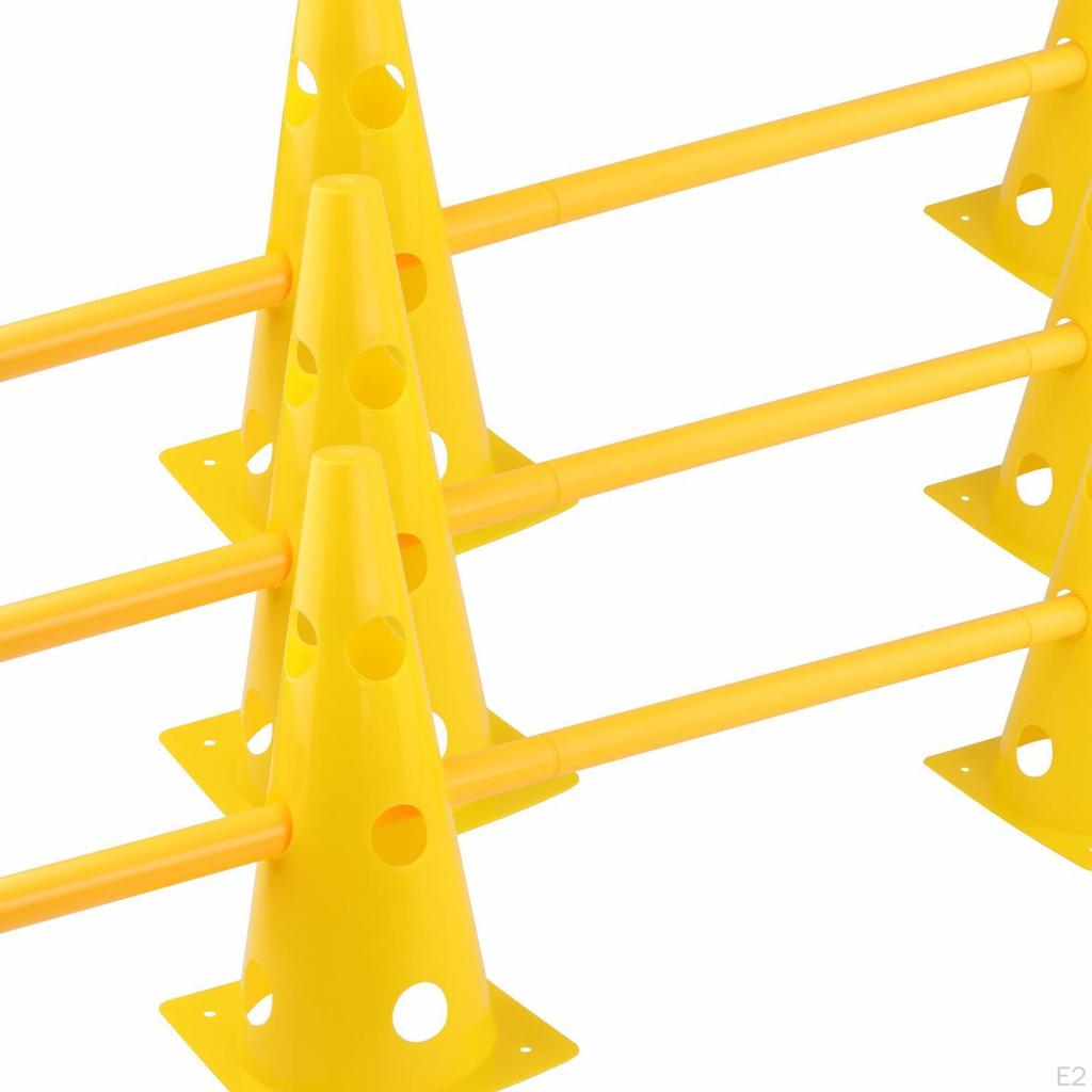 Набор конусов и шест для аджилити для собак для упражнений в прыжках, для футбола