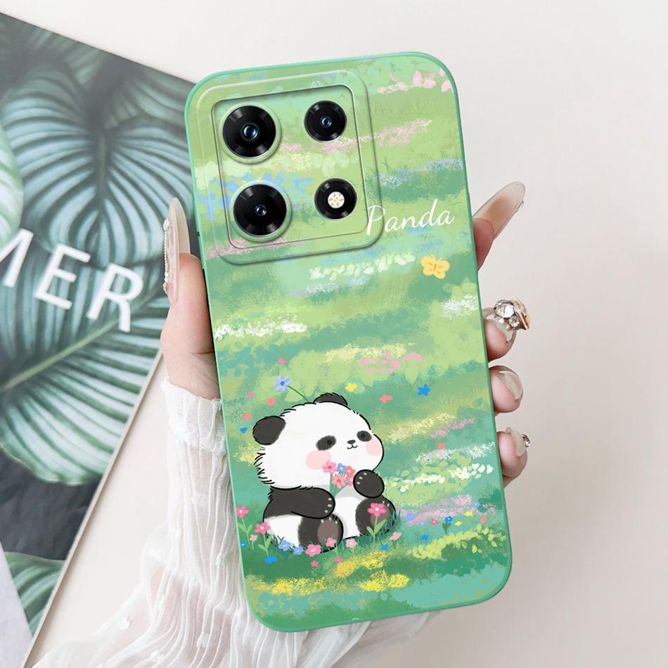 Чехол для Infinix Note 30 Pro, Infinix Note 30i, Note30, 30Pro 4G, Милый мультяшный панда и кролик, Мягкий силиконовый, Ударопрочный