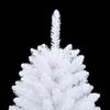 Artificial Foldable Christmas Tree White 120 cm PVC and Steel