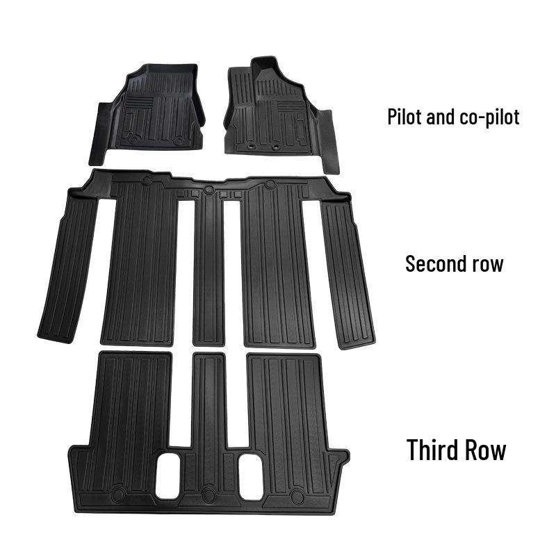 Водонепроницаемые напольные коврики из ТПЭ для Toyota Noah Voxy 80 с правым рулем, износостойкие, трехрядные