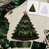 Fabric Crafting Supplies for Beginners Christmas Patchwork DIY Kit, Holiday Art Craft Santa Sewing Projects Snowman Tree Project Seasonal Home Decor,