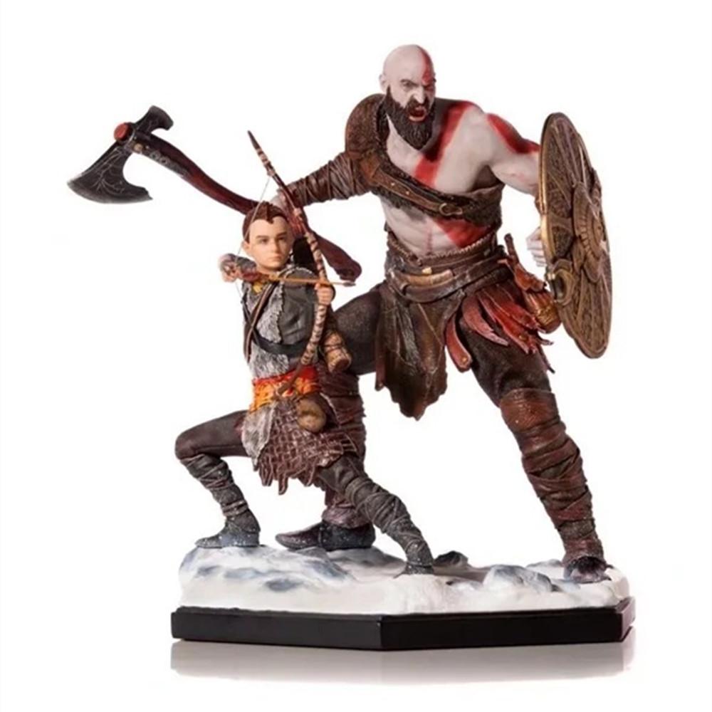 Кратос и Атрей Модель God Of War Ragnarok Фигурки Игры Фигурка Действия Игрушки Аниме Коллекционная Фигурка Кукла Дисплей Подарок