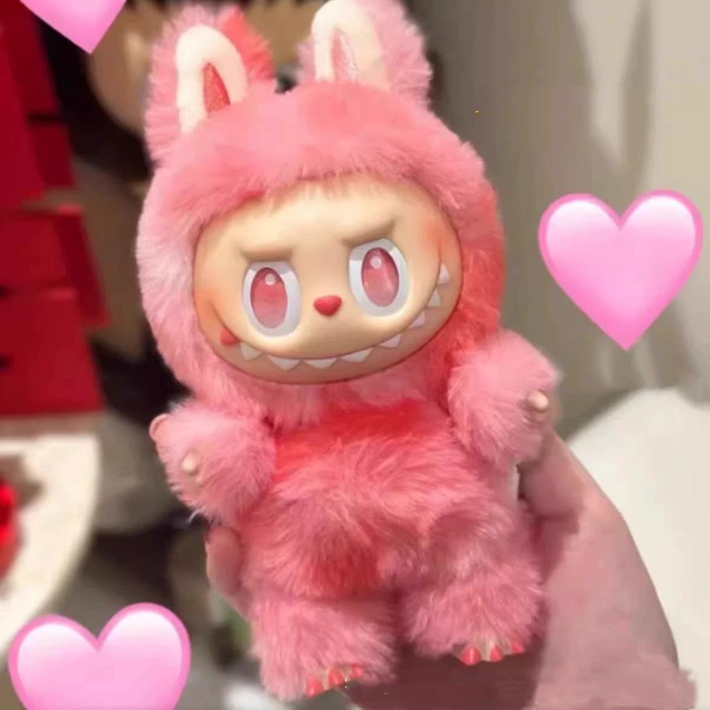 Мультяшный стиль Ткань Лабу Третье поколение Склад Плюшевая игрушка Подвеска, Супер милая сумка, Подвесной аксессуар для автомобиля