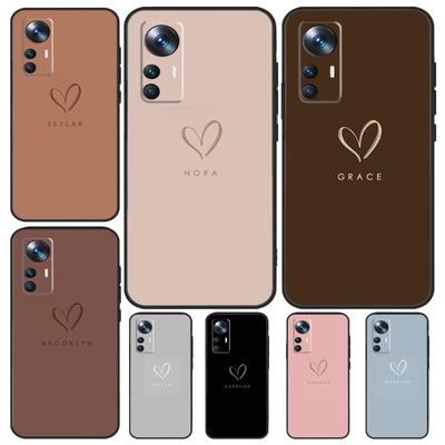 Персонализированный именной пастельный чехол для Xiaomi 13T Pro 12T 11T 12 14 13 Lite 12X POCO F5 X3 X5 Pro X4 F4 M5 M5s F3 Cover