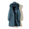 New Fur Integrated Cotton Jacket for Women Mid-length Thickened Winter Outdoor Park Overcoat Coat