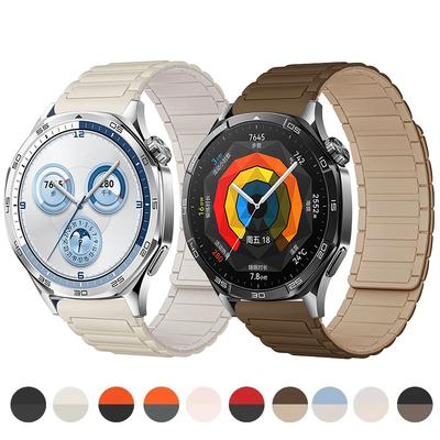 18мм 20мм 22мм Магнитный ремешок для Samsung Galaxy Watch 7 6 5 4 Classic 5Pro Active Силиконовый ремешок для Huawei Watch 5 GT6 GT5 46мм
