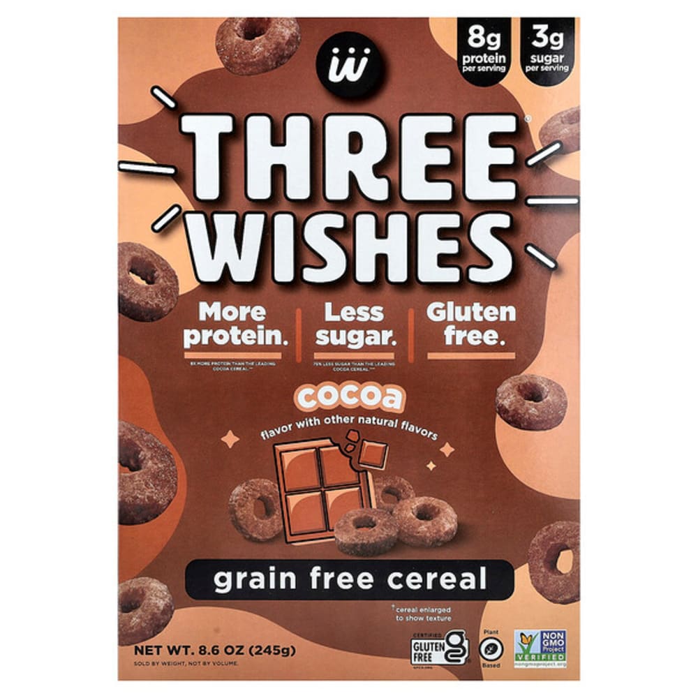 Three Wishes Grain Free Cereal Cocoa 8 6 Oz 245 G