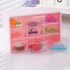 Girls' Heart Nine Palace Grid Storage Box Dust Proof Drawer Box Desktop Stationery Jewelry Cosmetics Storage