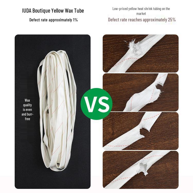 High-Temperature Fireproof Yellow Wax Fiberglass Insulation Tube