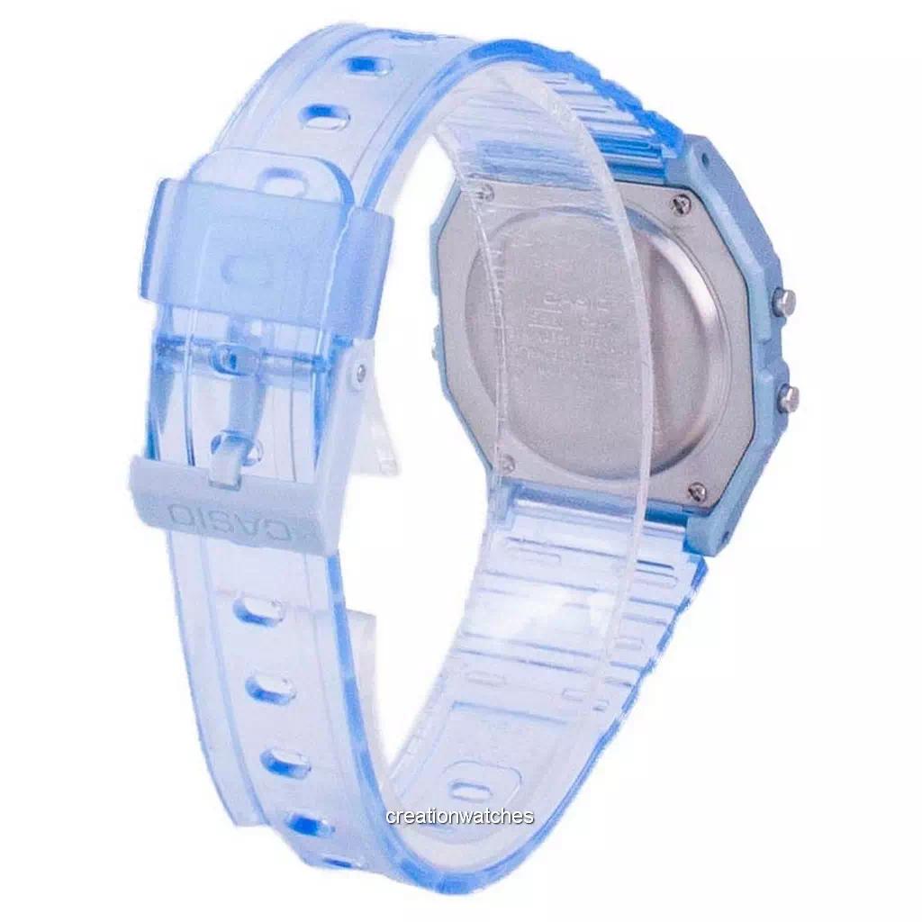 Casio Молодежные часы унисекс с синей смолой F-91WS-2 F91WS-2