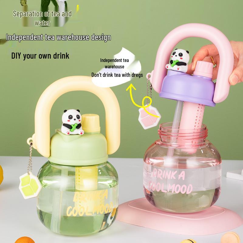 Summer Celebrity Large Capacity Insulated Tumbler - Cartoon Ice Buster Straw Cup for Kids