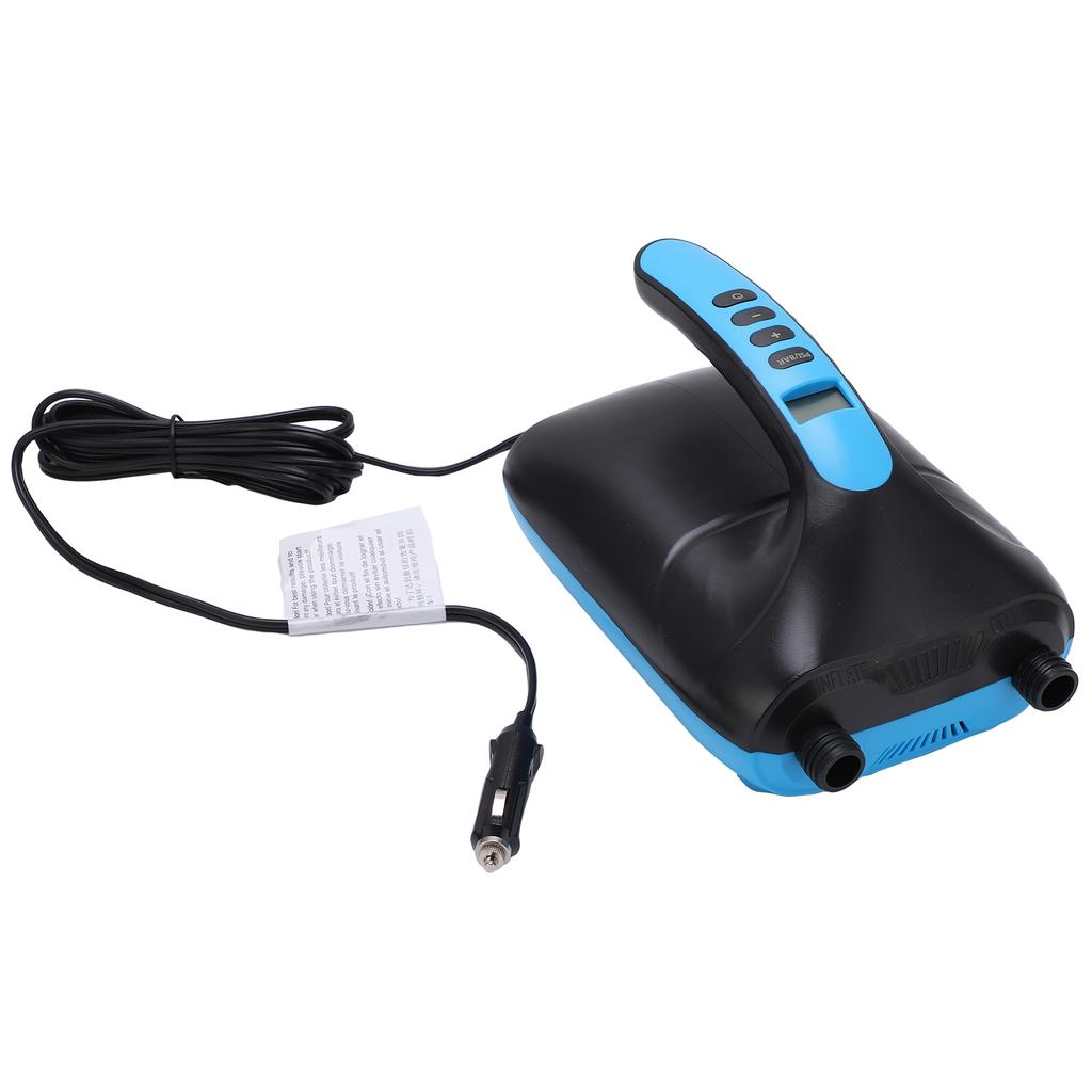 Воздушный насос Синий Электрический Портативный Надувной насос со шлангом Газовые насадки Для надувной доски для гребли, резиновой лодки, надувной кровати