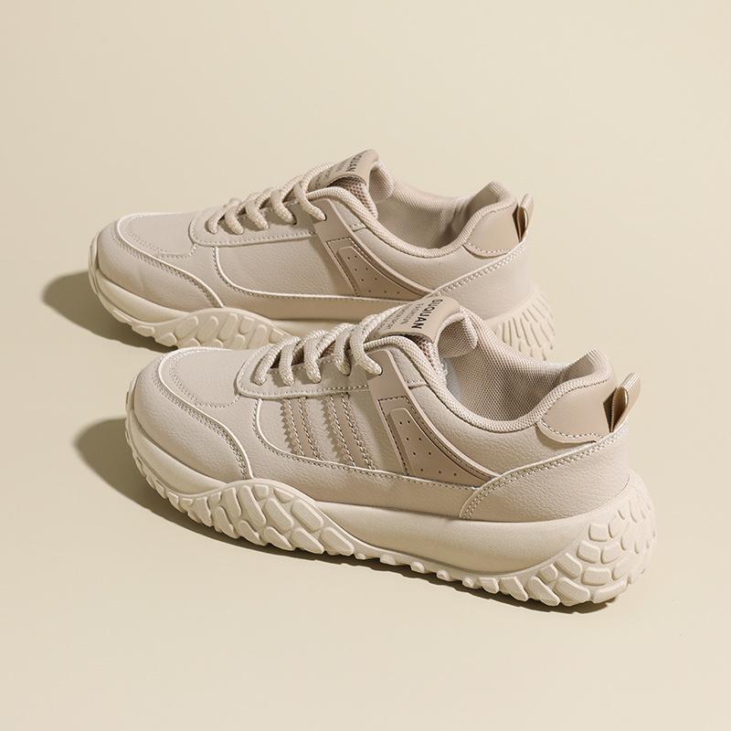 Женские ins в корейском стиле осенние кроссовки для папы женская обувь 2025 студенческие спортивные удобные на толстой подошве увеличивающие рост повседневные спортивные туфли