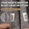 1-10 Pair Magnetic Curtain Clips Nail Free Blackout Closure Clips Keep Curtain Closed Prevent Light Leaking for Bedroom Office
