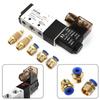 4V210-08 Solenoid Valve DC 24V Pneumatic Male Connectors Control Mufflers