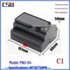 Plastic DIN Rail Housing for Industrial Control - 88x107x59mm Power Supply Electrical Box