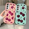 Мягкий чехол для телефона Samsung Galaxy A52 A21s A13 A16 A11 A15 A14 A12 A03 A06 A23 A05 A33 A22 A04 A53 Фрукты Вишня