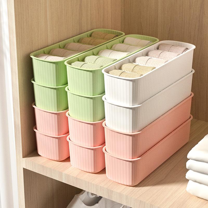 Multifunction Durable Plastic Desktop Storage Box for Organizing Tableware Cosmetics Ideal for Kitchen and Dresser