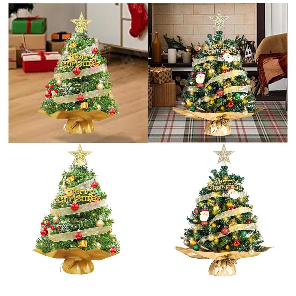 Искусственная новогодняя елка, декоративная миниатюра, креативные рождественские украшения