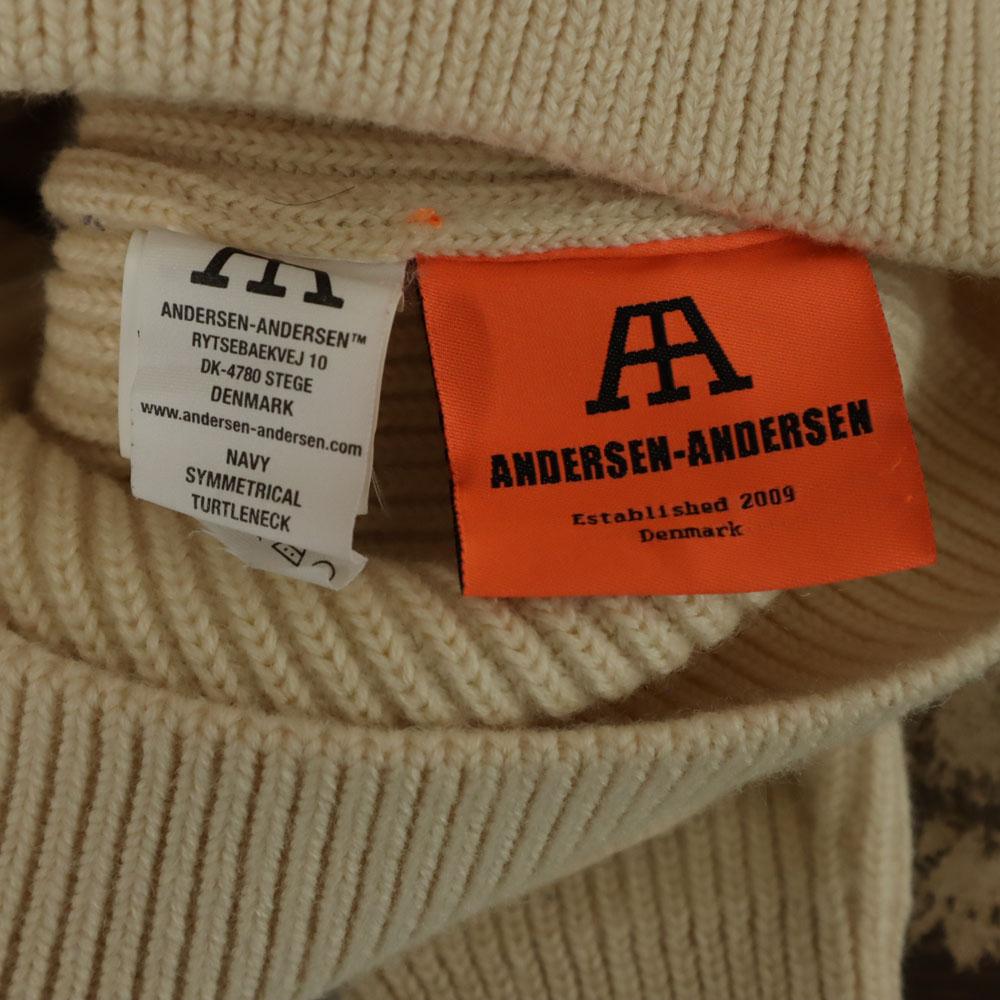 ANDERSEN-ANDERSEN сделано в Италии Свитер с высоким воротом с длинным рукавом S Ребристая вязка Мужской Б/У