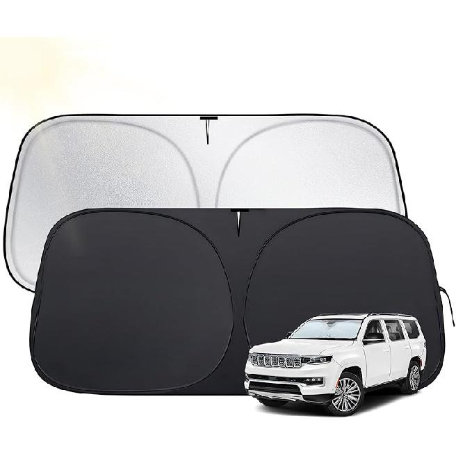 Солнцезащитный козырек на лобовое стекло для Toyota 4Runner 2010-2025, Подходящие автомобильные солнцезащитные козырьки из ткани 420D и складной проволокой с памятью, Солнцезащитный козырек для лобового стекла автомобиля