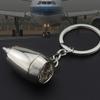Design Metal Plane Engine Keychains Mini Jet Engine Keyrings Gifts