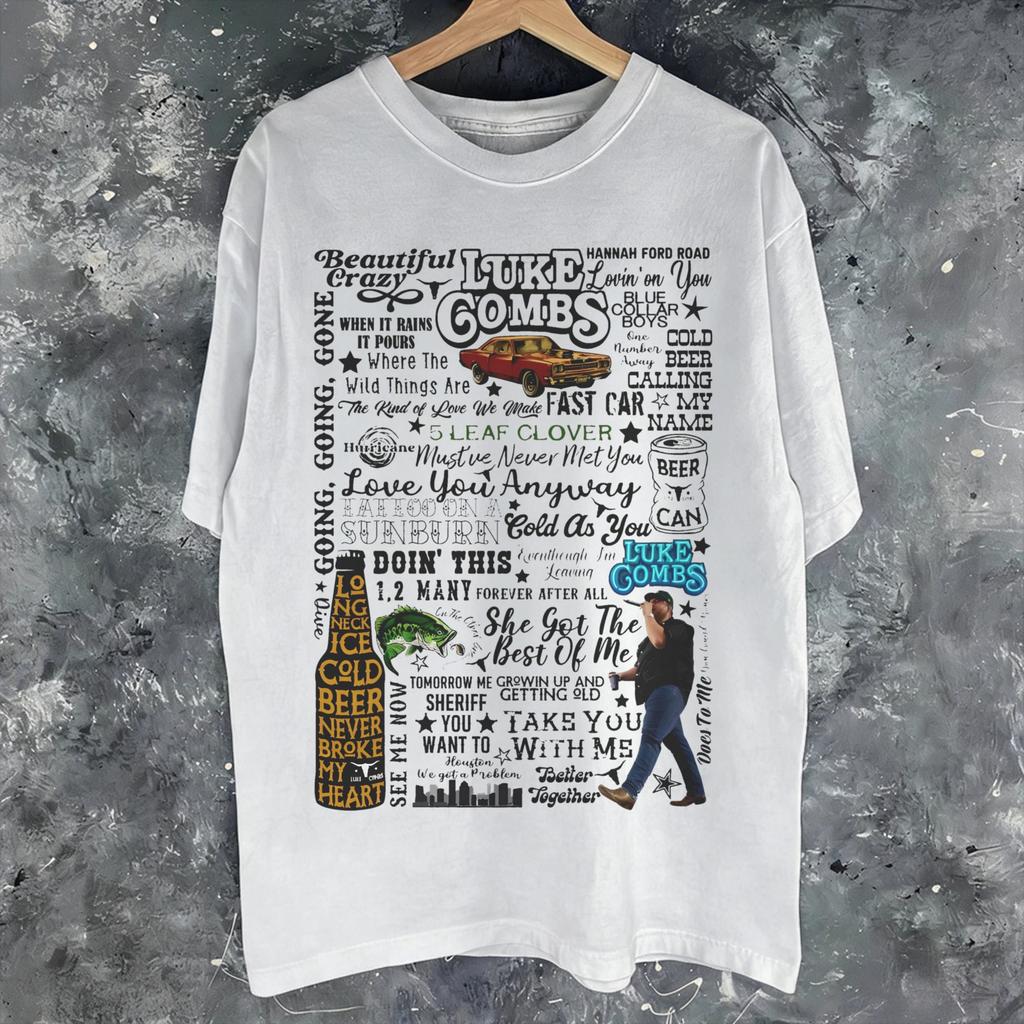 Lukes Combs The Way I Am 2026 Apparel Unisex Unisex T Shirt Pure Cotton Tee Graphic Printing Tshirt Clothing