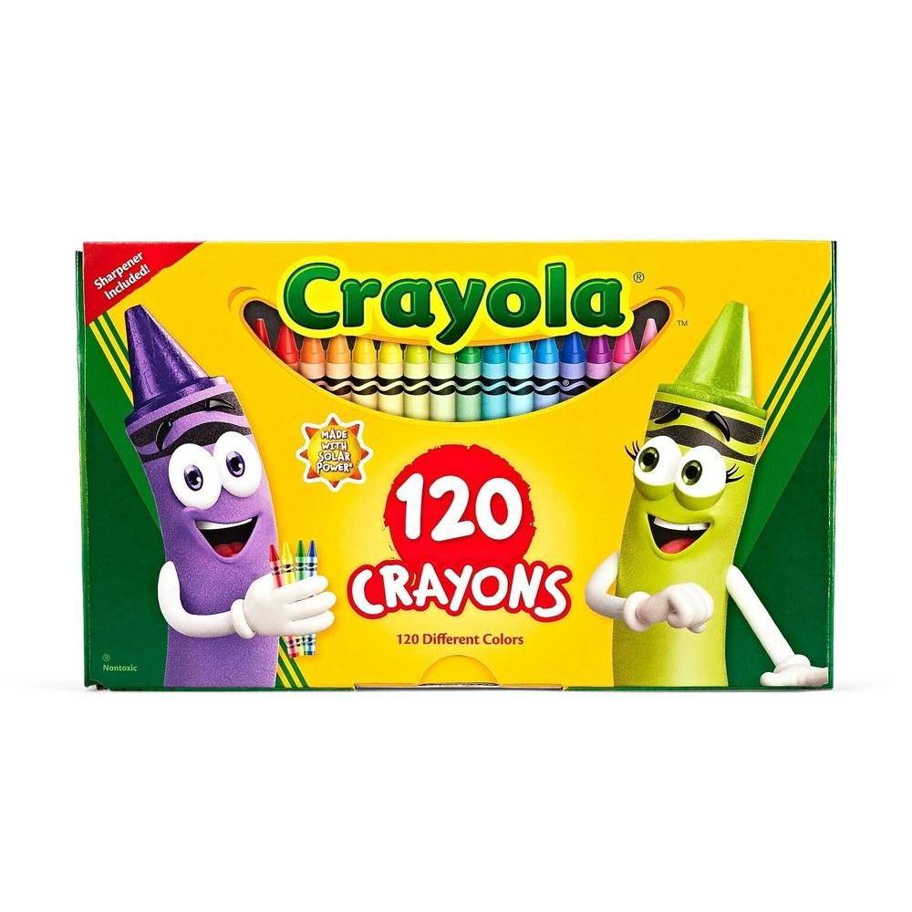 Набор цветных карандашей Crayola из 120 цветов с точилкой.