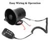 Air Horn Car Warning Alarm Megaphone 6 Tone 12V 100W 120DB Loud Car Horn Police Siren Loud Speaker Multi-tone Claxon Horn