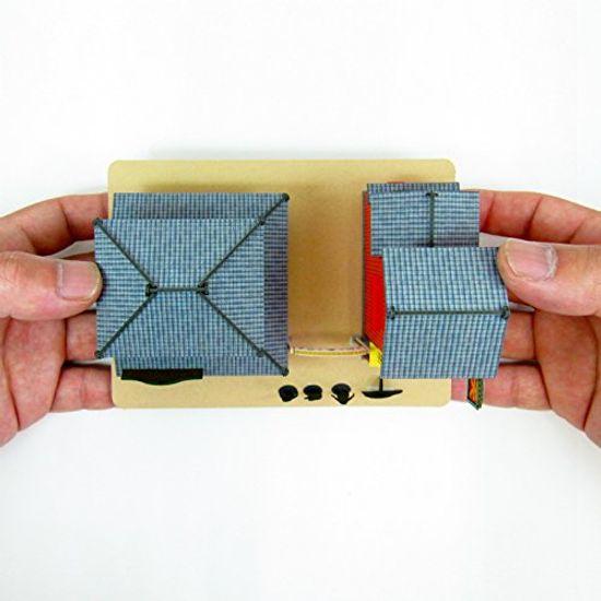 Sankei Miniatuart Kit Studio Ghibli Series Spirited Away Mysterious Scale Paper Craft Town-4 1/150 MK07-26