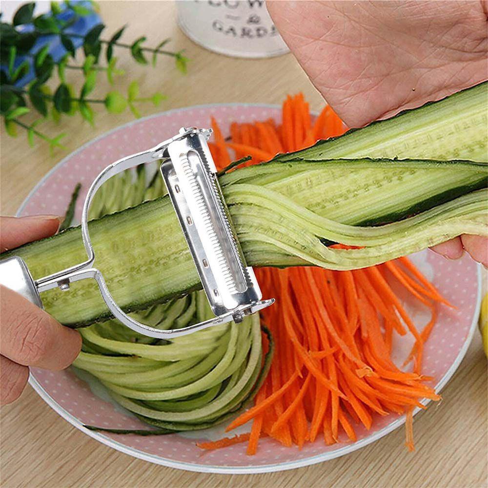 Double-Head Vegetable Fruit Peeler Stainless Steel Grater Slicer Tool  Cucumber Potato Carrot