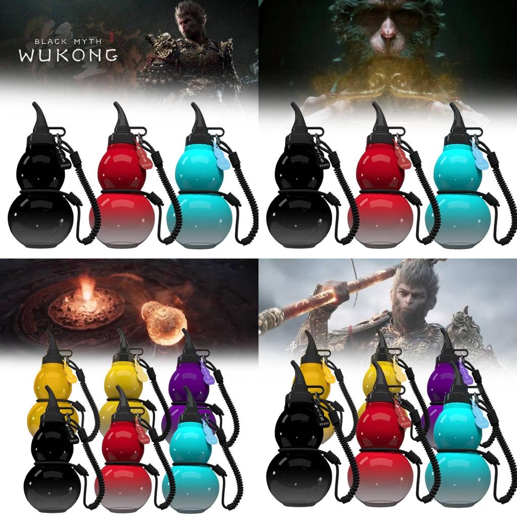 Stylish Black Myth Gourd Water Cup Made Of Durable Tritan Material For All Purposes