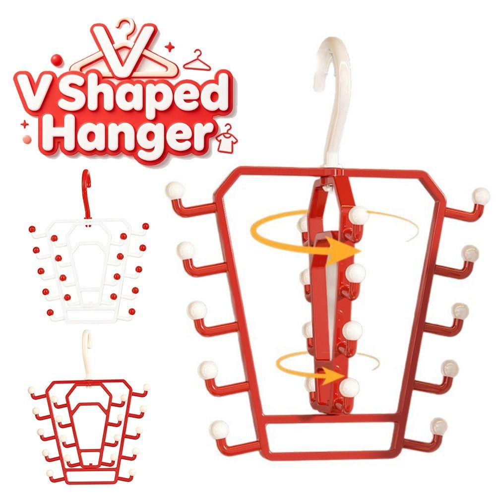 Space Saving V Shaped Hanger Rotatable Hat Rack New Double Sided Hanger