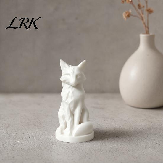 Современное Арт Украшение Геометрическая Граненная Фигурка Лисы, 3D Печатная Сидящая Статуэтка, Современная Скульптура Скульптура, Коллекционный Настольный Орнамент