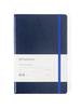 FasNote Dotted Grid Notebook, A5, 100GSM Thick Paper, 244 Pages, PU Leather Hardcover, Perfect for Bullet Journaling and Work (Midnight Blue)