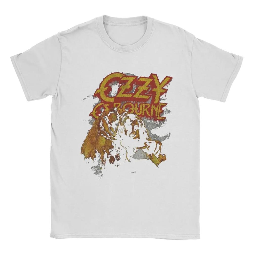Ozzy Osbourne T-Shirt Men Casual 100% Cotton Tee Shirt O Neck Short Sleeve T Shirt Gift Idea Tops