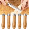 15pcs Cylindrical Small Wooden Handle Wood File Handle File Special Handle  Screwdriver Hand Drill