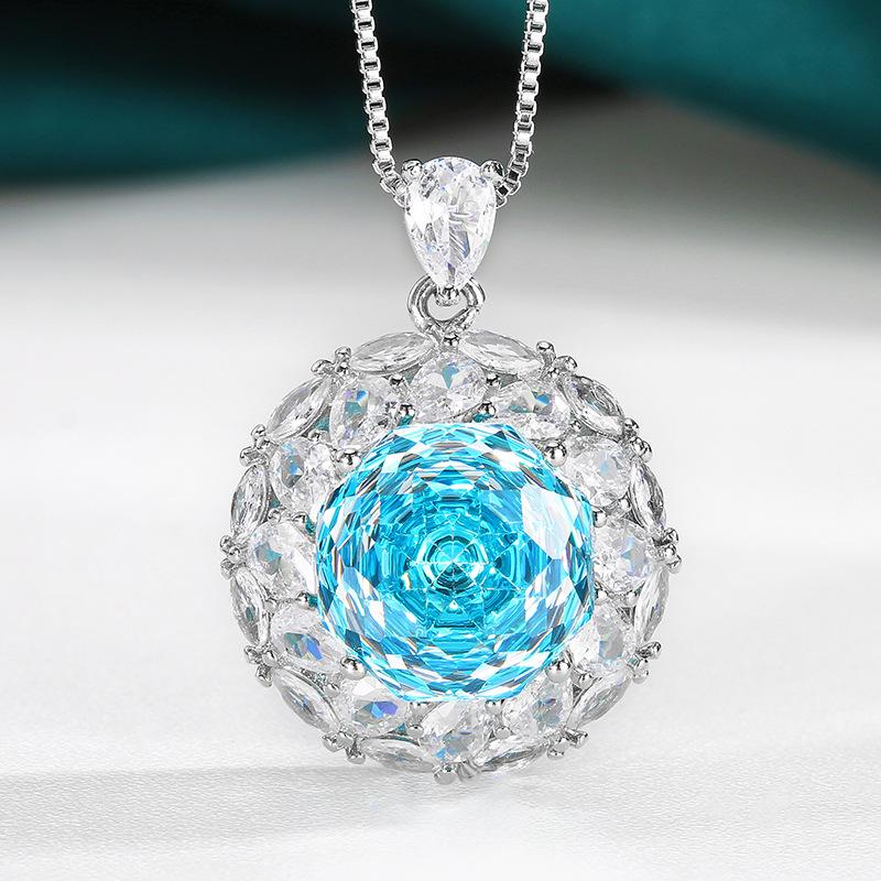 Ювелирные изделия Медное основание Позолоченное Миллениальный крой Плавное изменение цвета Темпераментный набор Камень героини 12 мм