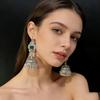 Индийские серебряные серьги-кисточки в виде птичьей клетки - этнический богемный стиль, как колокольчики, для женщин